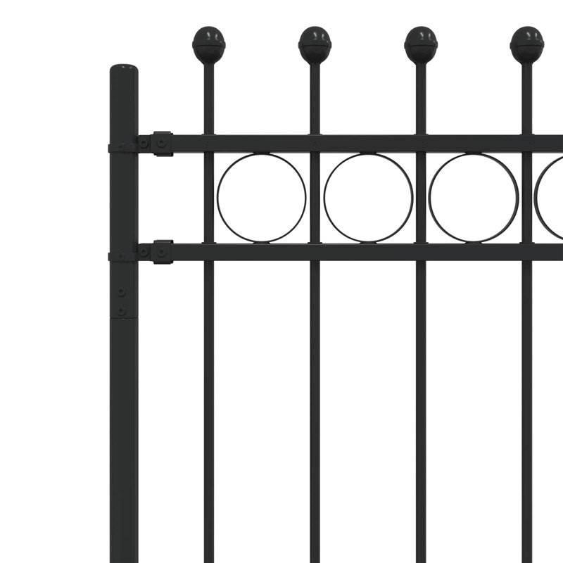 Powder-Coated Steel Fence Panels Included, 130cm H x 200cm W
