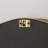 Agniv Iron Oval Wall Mirror
