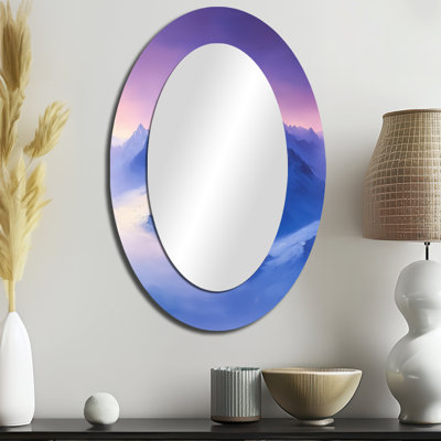 Miroir mural oval blanc Alaska