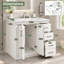 Meuble-lavabo de 91 cm avec lavabo en céramique et meuble de rangement autoportant
