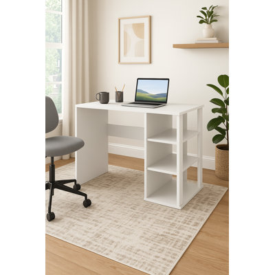 Polina 100Cm W Computer Desk with Open Storage