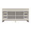 Ensemble de meuble-lavabo double 72 po avec tiroirs et portes-70381273