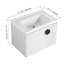 Meuble-lavabo élégant avec lavabo en céramique, offrant fonctionnalité et esthétique pour votre salle de bain.-114198627