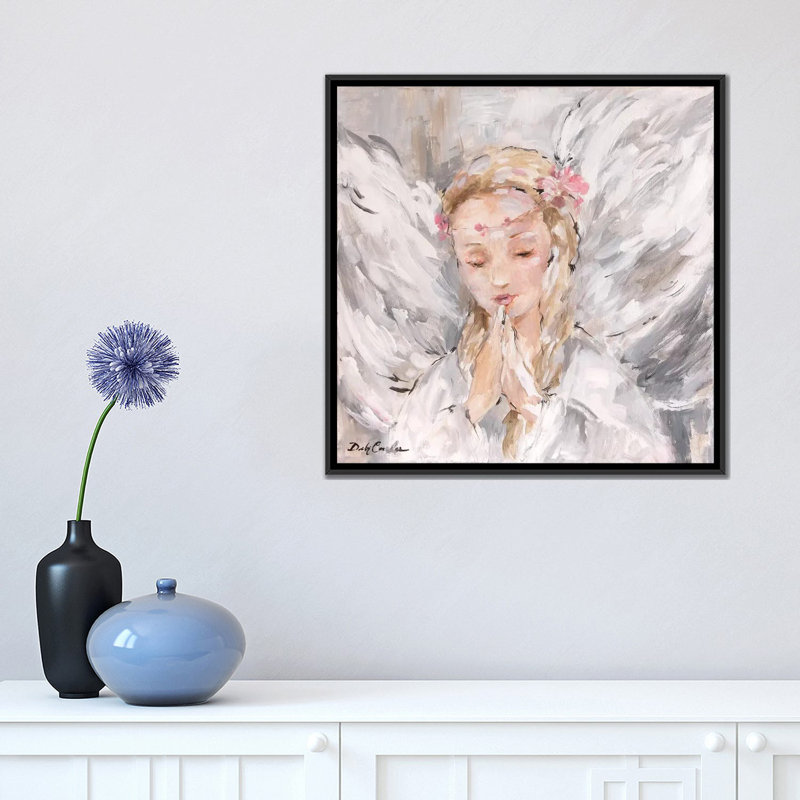 «Prayer» par Debi Coules, impression sur toile tendue sur châssis, H 18 po x l 18 po x P 1,5 po, Toile avec cadre noir