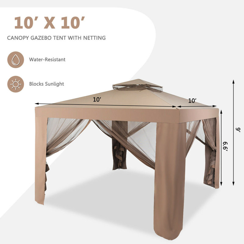 10 pi. L 10 pi. D Pavillon de jardin en fer