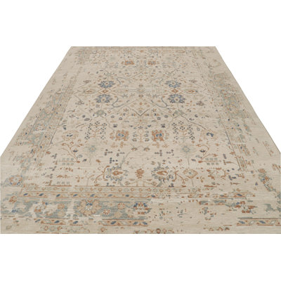 Oushak Hand Knotted Floral Area Rug