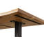 MELBOURNE Acacia Solid Wood Top Metal Base Dining Table