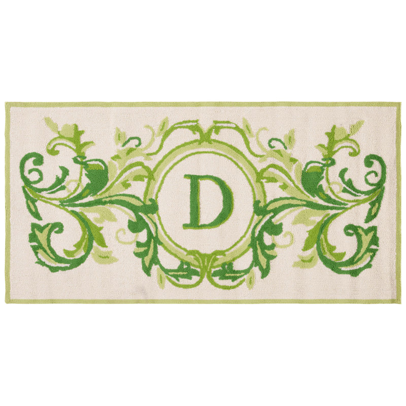 Paillasson Beldegg, D, L 36 po x L 72 po, Beige et vert