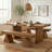 Solid Wood Bench-63 Rustic Dining Bench-517418154