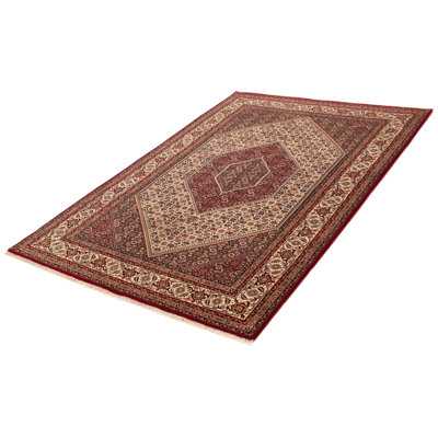 Bijar Cream, Red Rug 6'6" x 9'8"