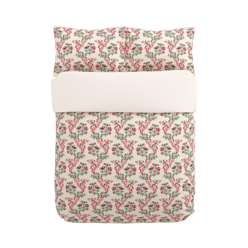Chinese Magpie Cotton Floral Duvet Cover Set, Single Duvet Cover + 1 Pillowcase