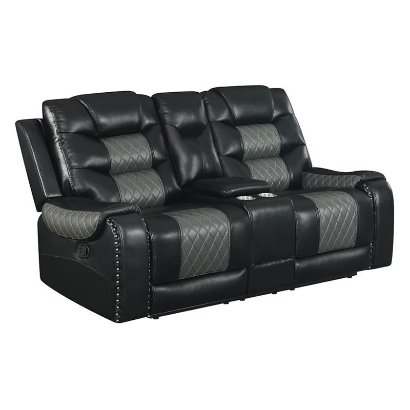 Red Barrel Studio Lobdell 3 - Piece Leather Reclining Living Room Set ...