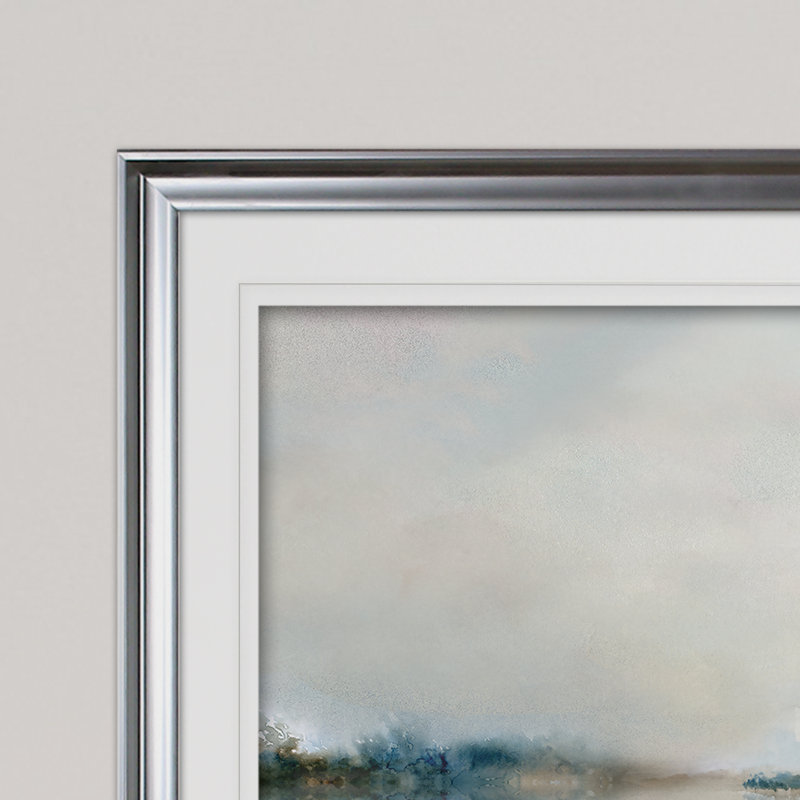 " Calm Morning " Acrylic Print, 24" H x 32" W x 1.5" D, Silver
