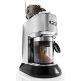 De'Longhi Dedica Conical Burr Grinder with Portafilter Attachment, 6.9 x 11.2 x 18.1 inches, Silver