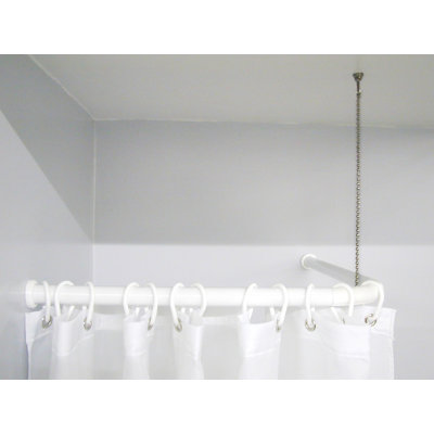 80cm Fixed Shower Curtain Pole