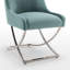 Chaise d'appoint rembourrée en velours Elian-101444857-122883345