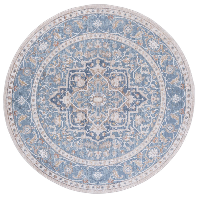 Ellwood 212 Performance Oriental Rug, Round 6'5"