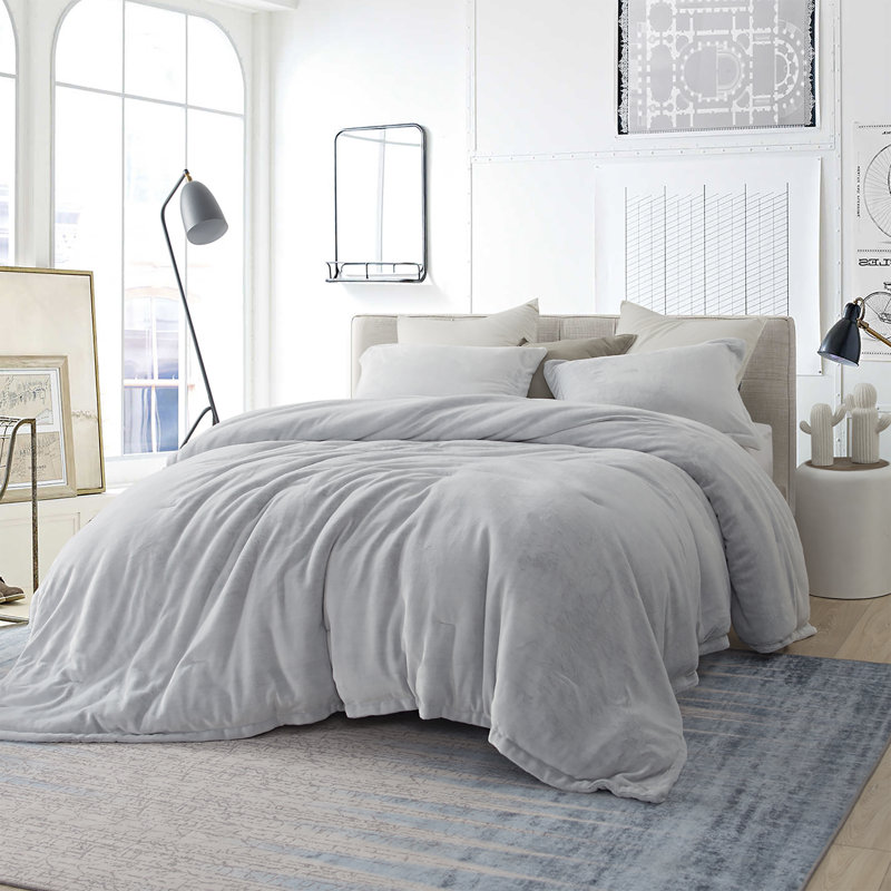 Granite Gray King Microfiber Down Alternative Comforter Set