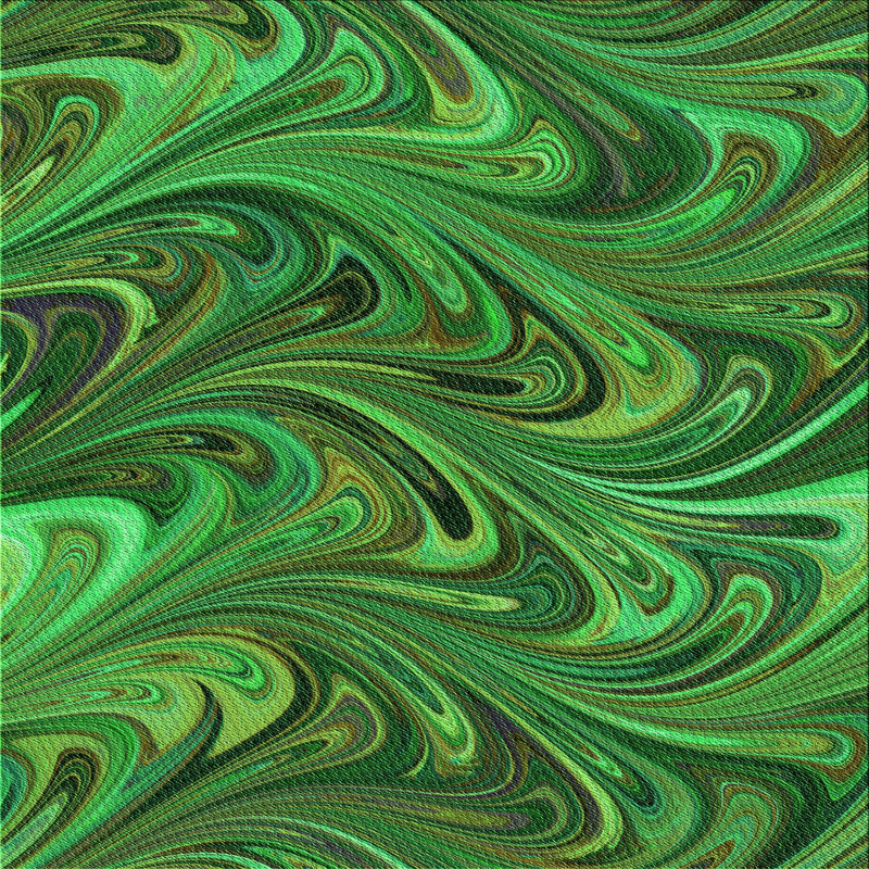 Tapis vert tissé à la machine, Carré 5 pi