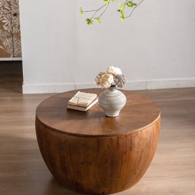 Genovera Solid Wood Top Coffee Table
