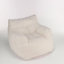 Fauteuil à billes doux en tissu capitonné avec tissu en peluche