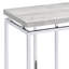 Table console en bois chaleureuse avec tablette ouverte - Console polyvalente et élégante en chêne naturel pour un style raffiné