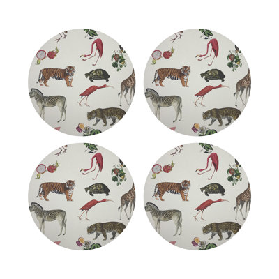 Exotix Vegan Leather Round Placemats