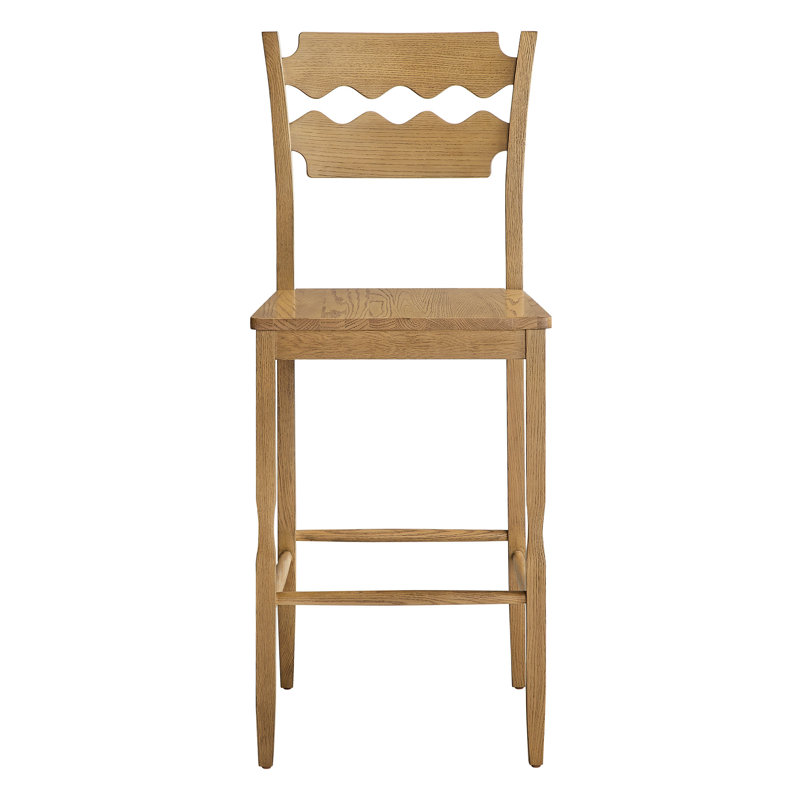 Tabouret de bar en chêne Jax, Chêne, Tabouret de bar (siège d'une hauteur de 29,1 po)