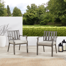 Azur Patio Aluminum Dining Armchair With Sunbrella Cushions