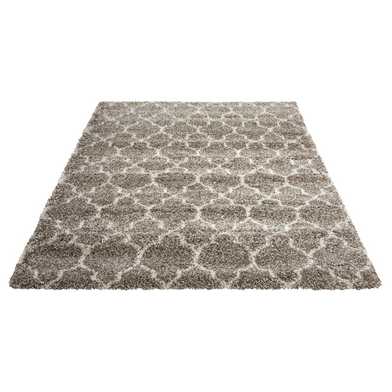Patinkin Geometric Shag Area Rug, Rectangle 119 x 180cm