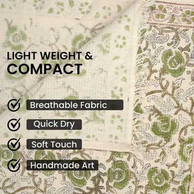 Ensemble de 8 serviettes en coton 100% coton 17 po x 32 po Sanjivni