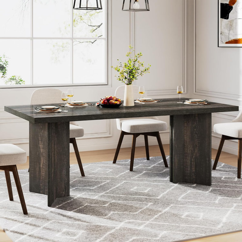 Rahn Dining Table, Dark Grey