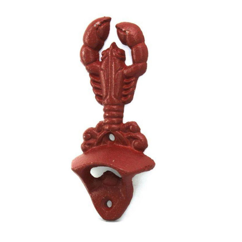 Bottle Opener, Red Whitewashed