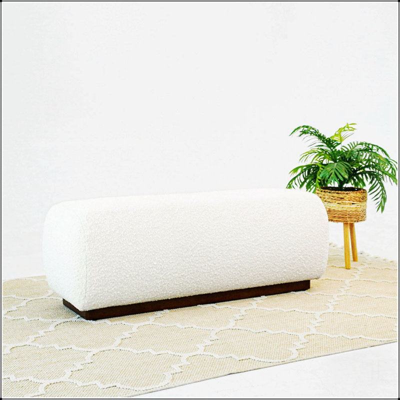 Banc Kelvin Ivory Boucle