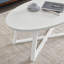 Table basse élégante en bois ovale