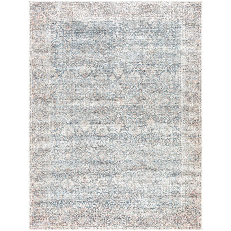 Vivir x Livabliss Lorelai Dark Grey Machine Washable Area Rug, Rectangle 6'7" x 9'
