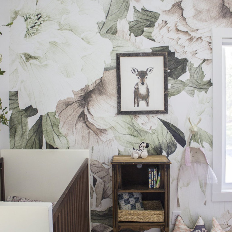 Floral Wallpaper, Pre-Pasted