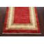 Tapis de couloir rouge en laine rouge Gabbeh 3 x 8