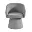 Belle Boucle Fabric Dining Chair with Swivel Base-1159678054