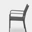 Chaise d'extérieur moderne en alliage d'aluminium, siège en filet, ensemble 2 pièces