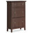 Acadian 32 inch Wide Transitional Entryway Shoe Storage Cabinet in Brunette Brown