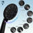 All Metal High Pressure Rainfall 10 Inch Shower Head/Handheld Showerhead Combo/ 12 Inch Adjustable Curved Shower Extension Arm, 7-Spray, 71-Inch Hose, Adhesive Showerhead Holder, Matte Black