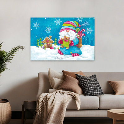 «Gingerbread Christmas Gnome», fantaisiste, art contemporain contemporain