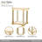 Scotts Square End Table - Light Champagne