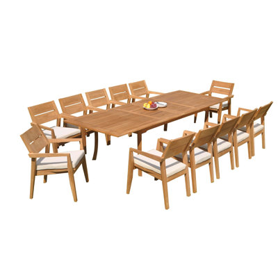 Vellore 13 Piece Teak Dining Set