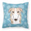  Coussin Snowflake Borzoi 14 "