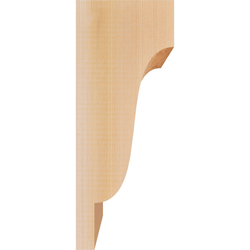 Newport Corbel, H 14 po x l 5,5 po x P 6 po, Cèdre rouge, Lisse