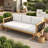Wood Patio Sofas with Cushions