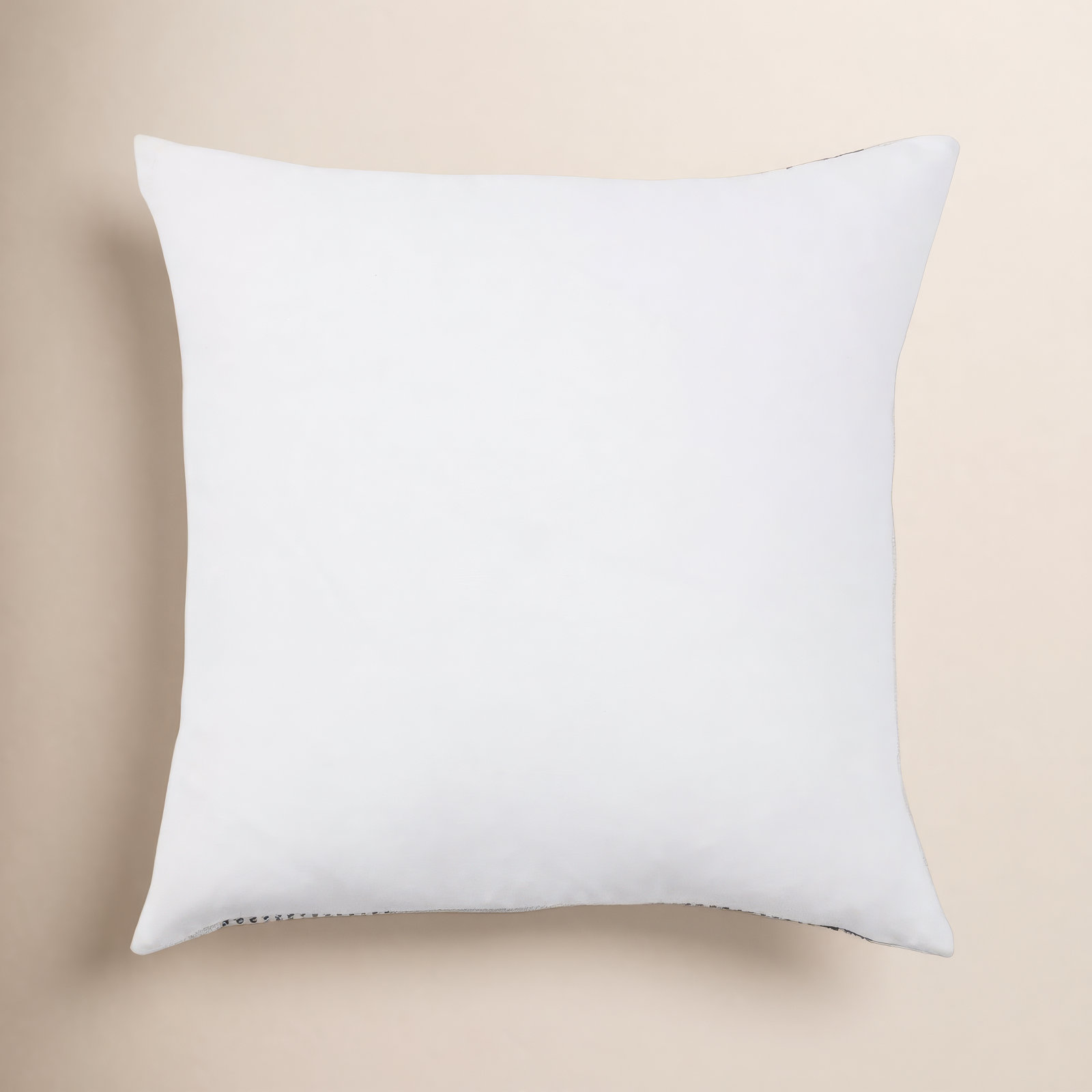 Hoya 20" x 20" Pillow Cover, Cream/Black, Pillow Cover Only - No Insert