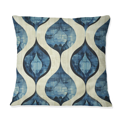 Coussin Blue Ogee